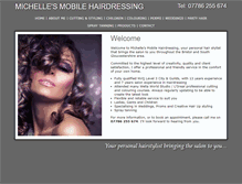 Tablet Screenshot of michelle-mobile-hairdresser.co.uk
